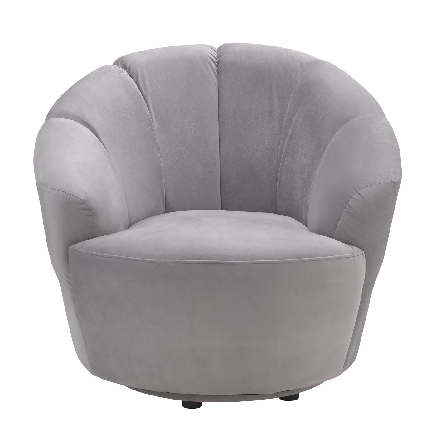 Habitat Ezra Velvet Swival Chair Light Grey (8819372) Argos Price