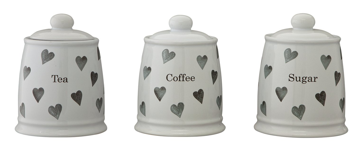 tea coffee sugar jars