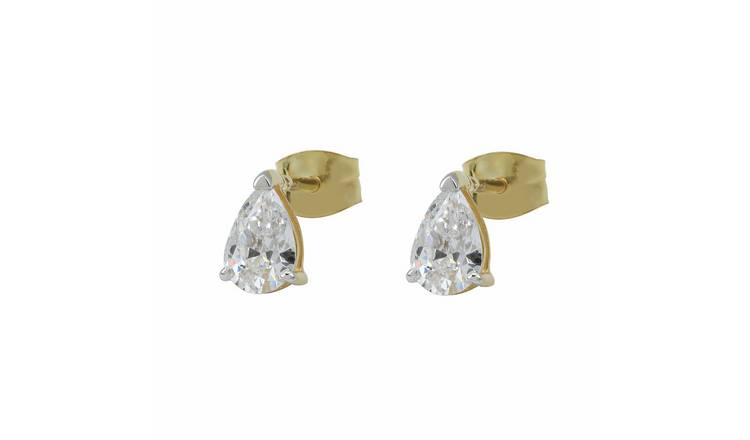 Pure Brilliance 9ct Yellow Gold 0.40ct Lab Grown Diamond Pear Stud Earrings