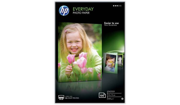 HP Everyday 10x15cm Gloss Photo Paper - 100 Sheets