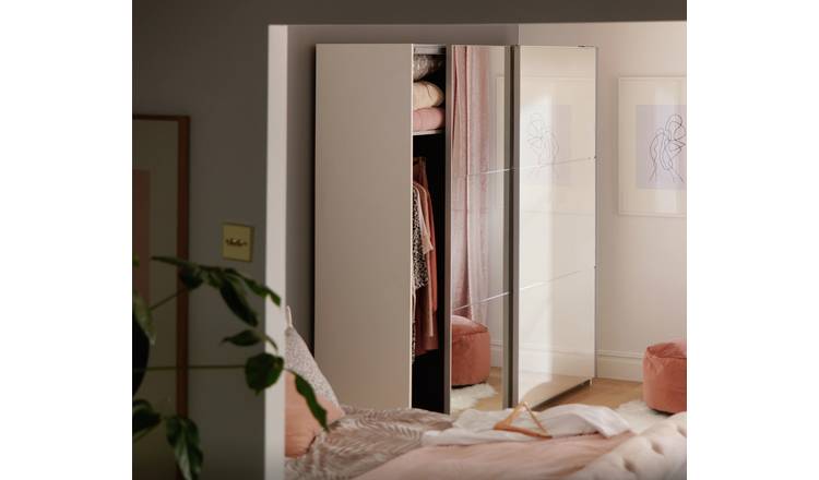 Argos sliding mirror deals wardrobe