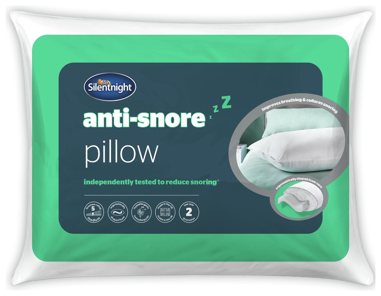 Silentnight Anti-Snore Medium/ Soft Pillow Review