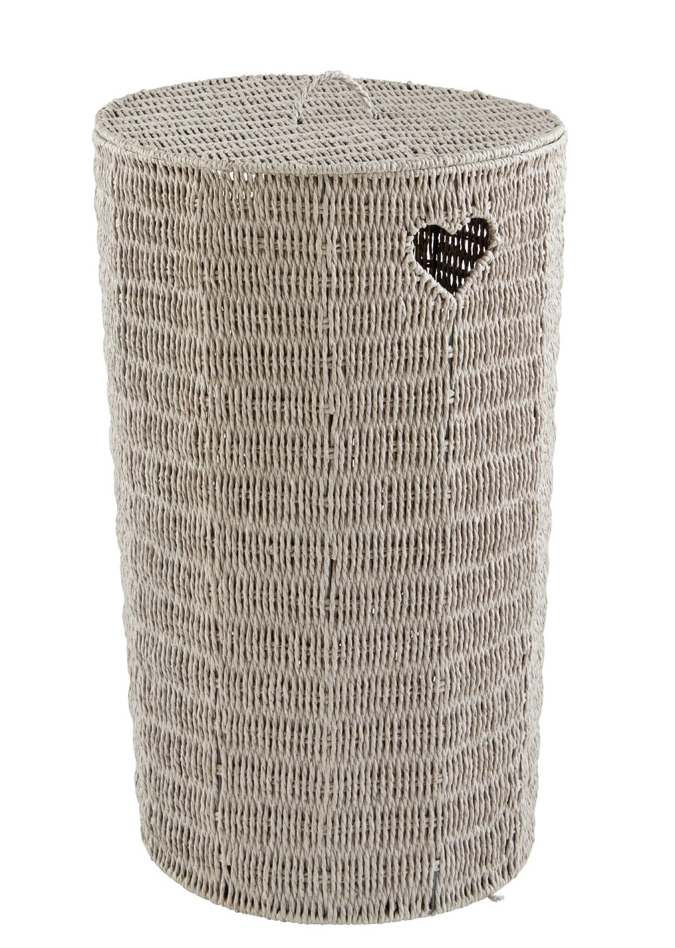 Argos Home Woven Hearts Laundry Basket