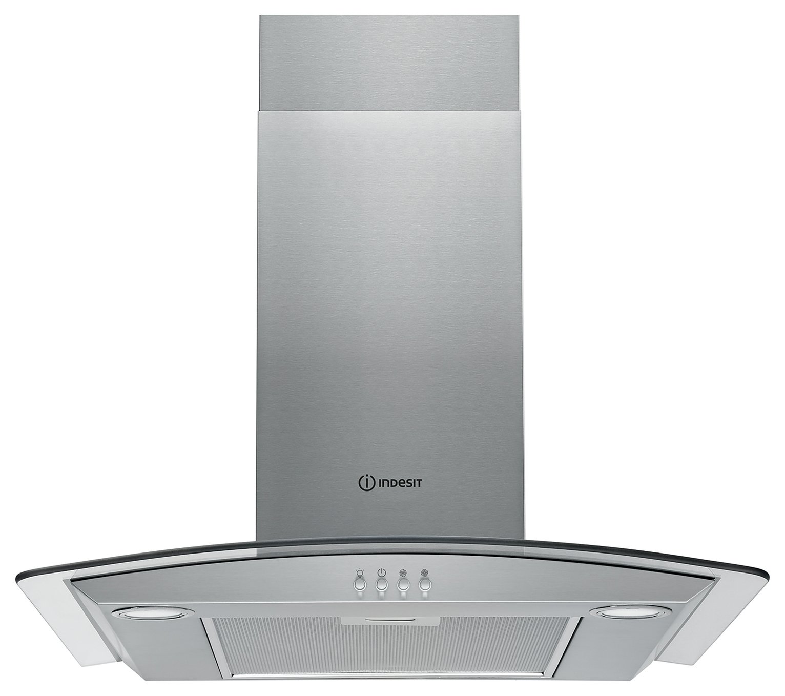 Indesit IHGC6.5LMX 60cm Cooker Hood - Stainless Steel