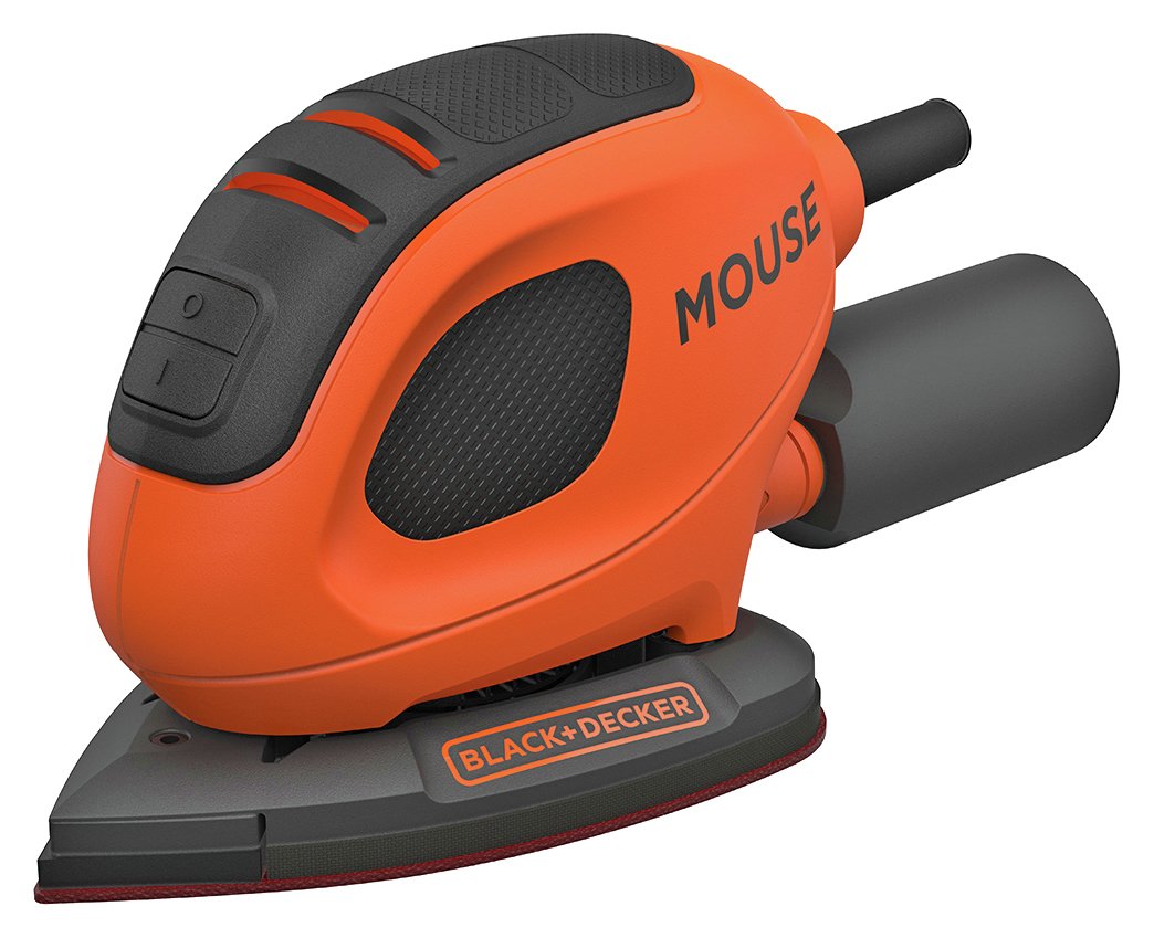 Black   Decker Mouse Sander with 10 Accessories - 55W