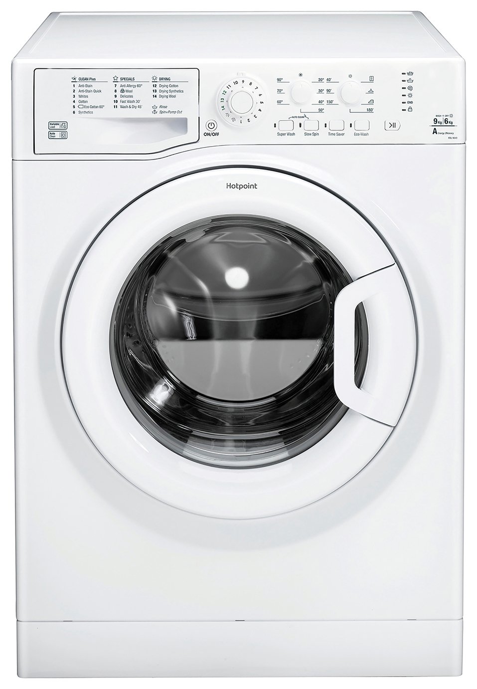 Hotpoint FDL9640PUK 9KG / 6KG 1400 Spin Washer Dryer - White