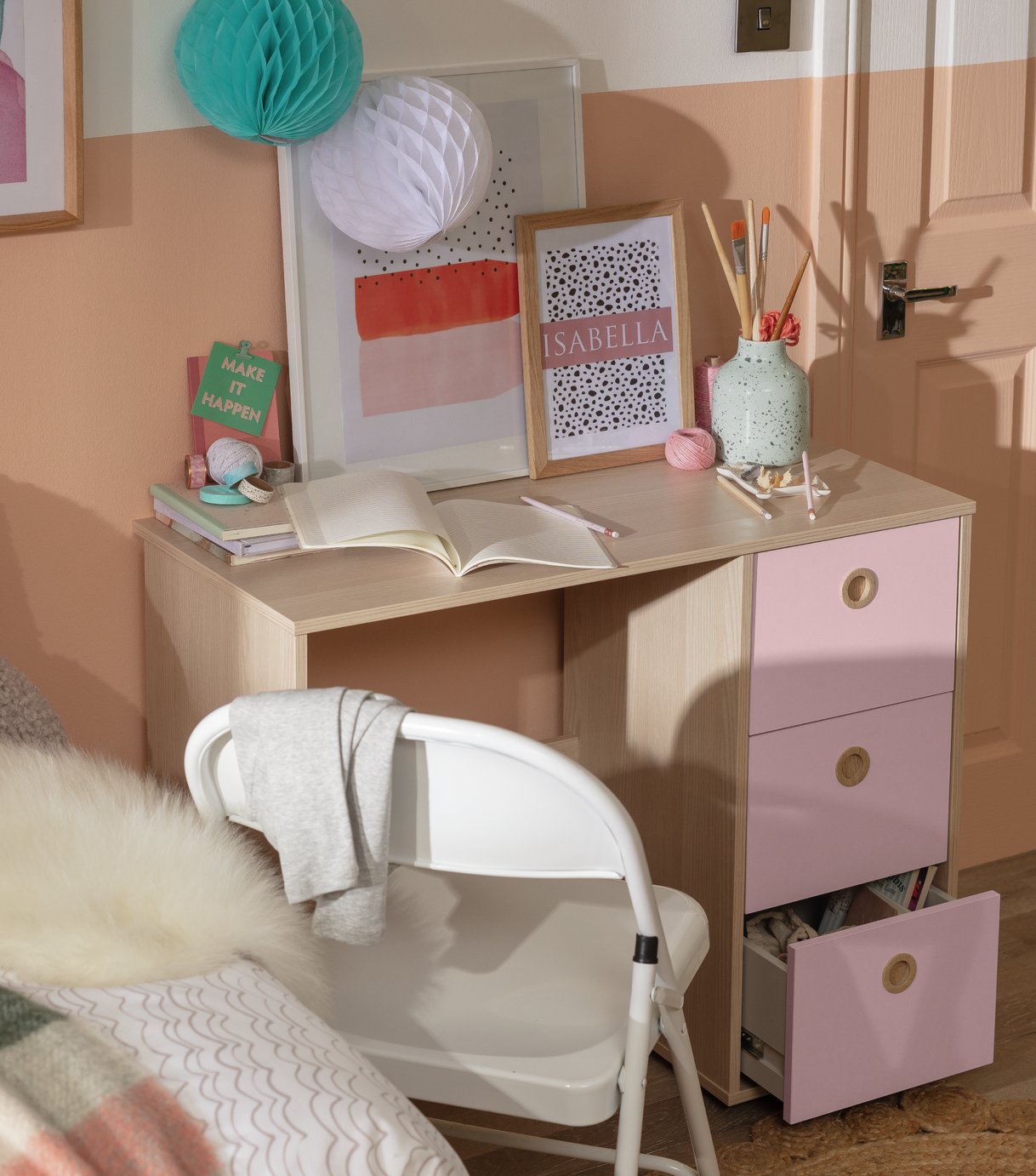 Argos Home Camden 3 Drawer Desk Reviews Updated July 2023