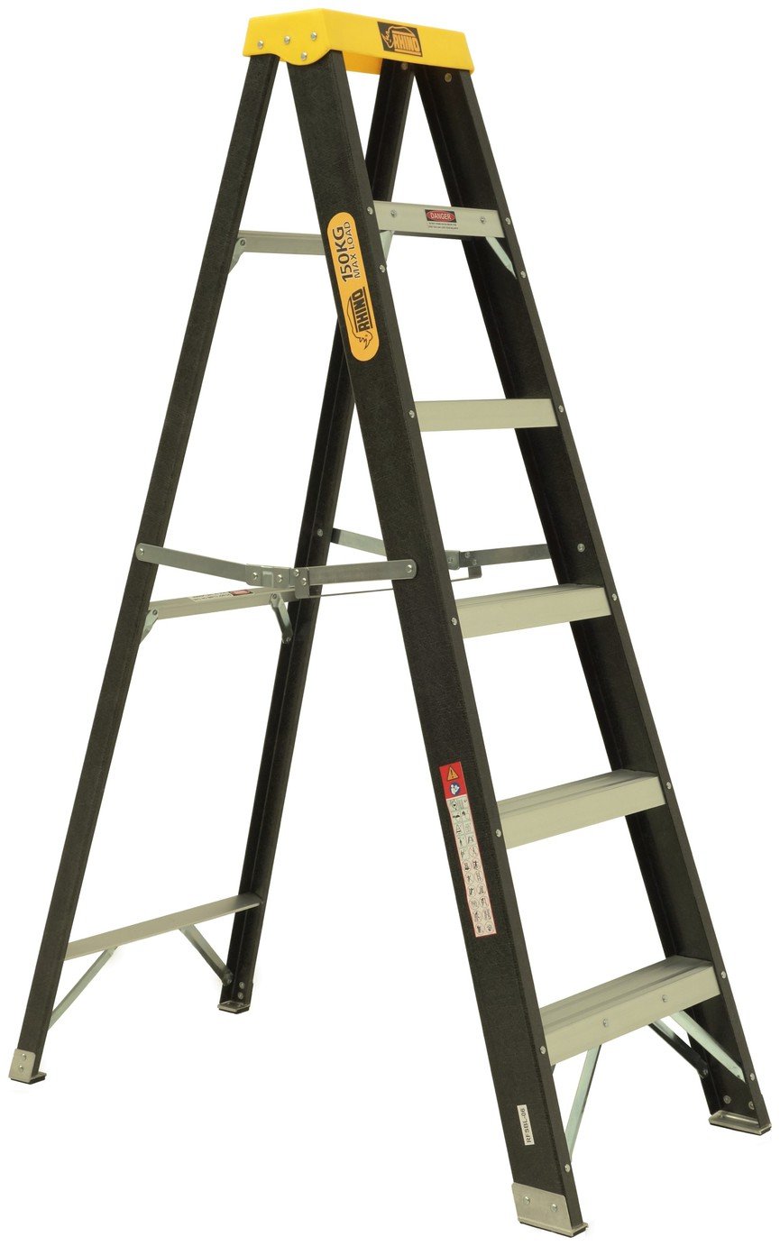 Rhino 6 Tread Fibreglass Ladder