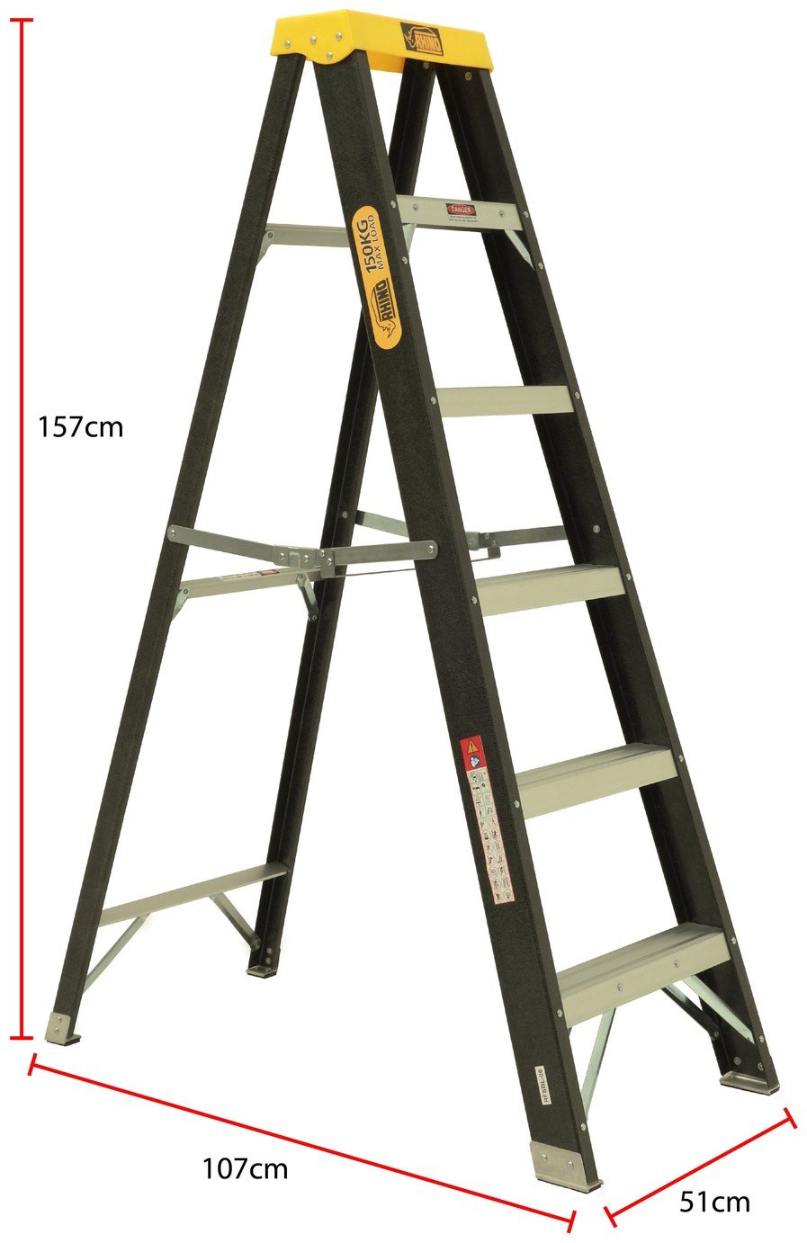 Rhino 6 Tread Fibreglass Ladder Reviews