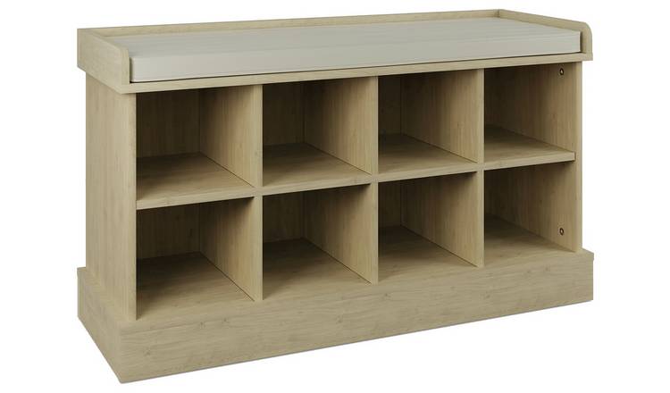 Buy Kempton Shoe Bench Oak Shoe storage Argos