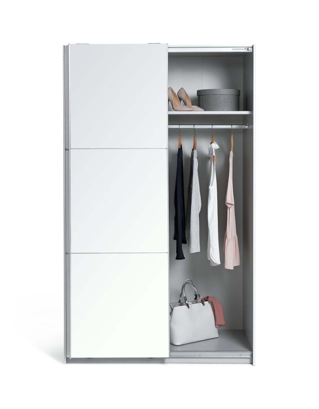 Argos Home Holsted Small White & Mirror Wardrobe Review