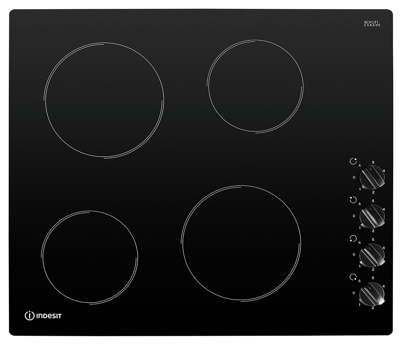 Indesit RI860C Ceramic Electric Hob - Black