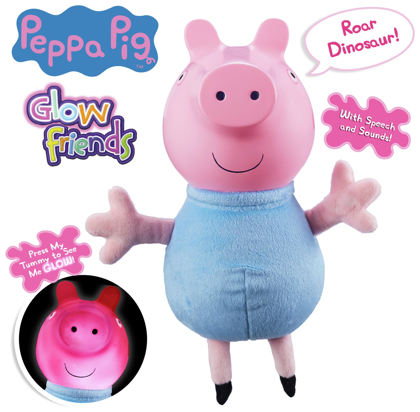 peppa pig talking glow george