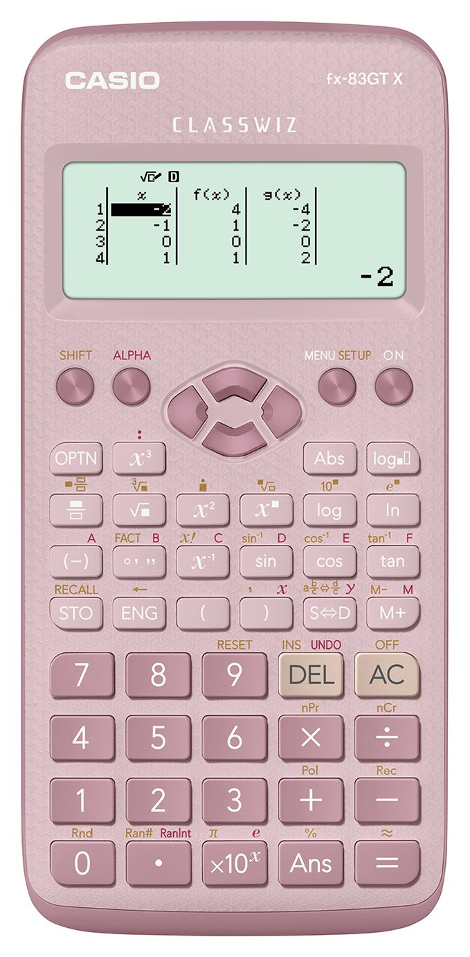 Casio FX-83GTX Pink Scientific Calculator