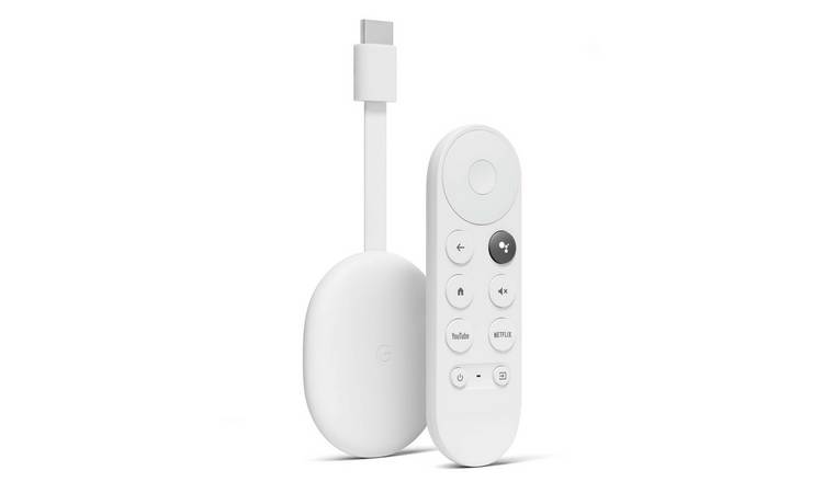 bestemt Veluddannet fængelsflugt Buy Google Chromecast with Google TV 4K and Voice Remote | Smart TV sticks  and boxes | Argos