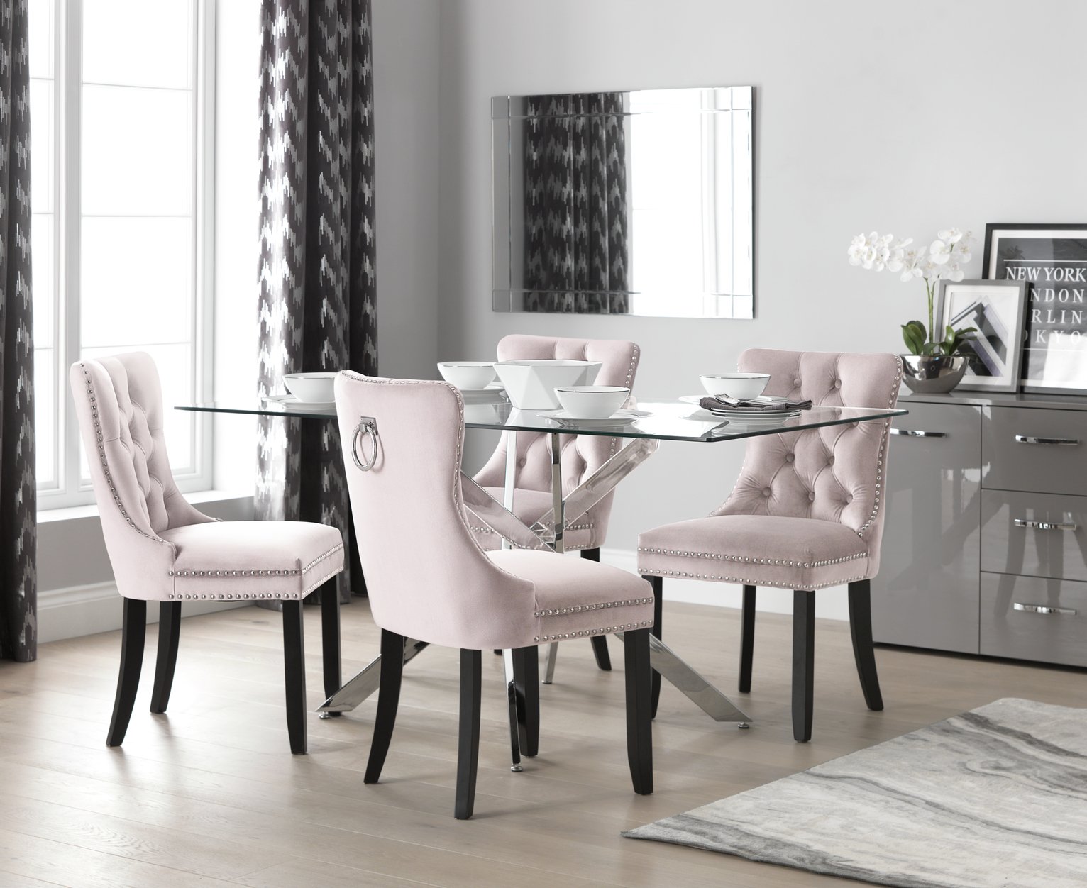 Argos Home Blake Dining Table & 4 Princess Chairs Review