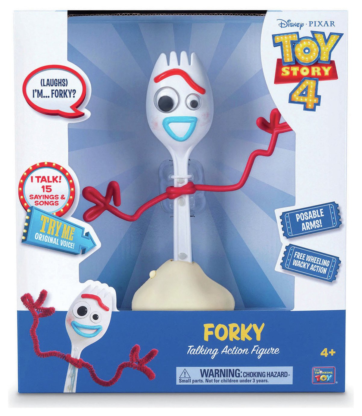 disney store forky talking action figure