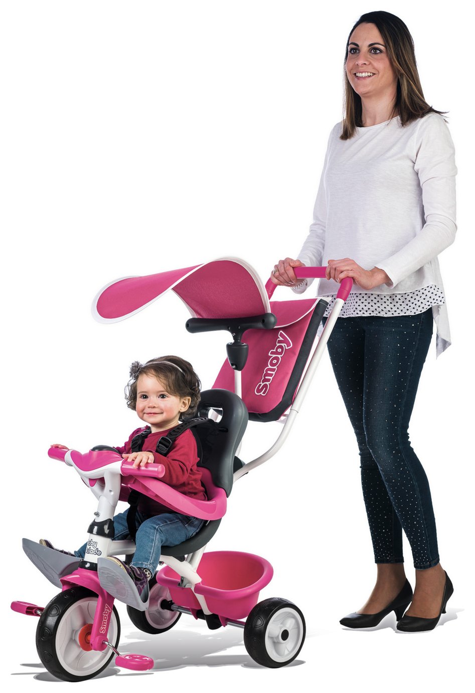 Smoby 3 in 1 Trike - Pink