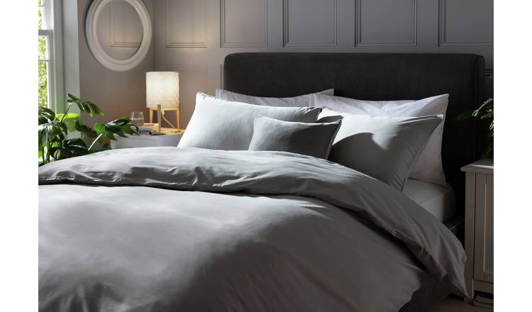 Grey king deals size bedding set