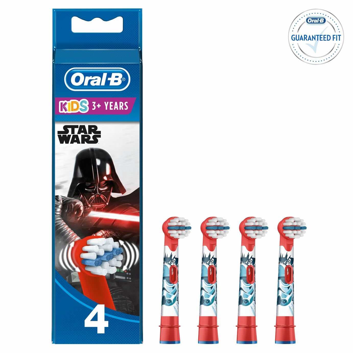 Oral-B Star Wars Kids Electric Toothbrush Heads - 4 Pack