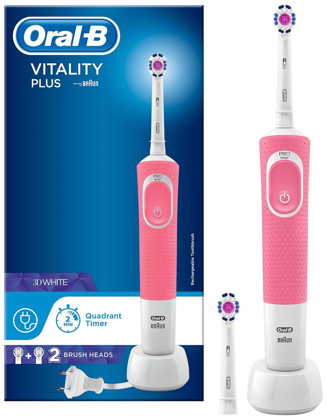 OralB Power Vitality Plus 3DWhite Electric Toothbrush Reviews