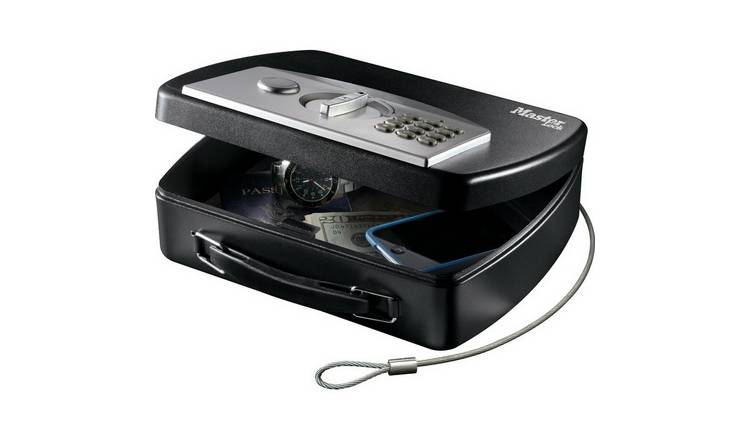 Master Lock Portable Safe Electronic Combination With Cable