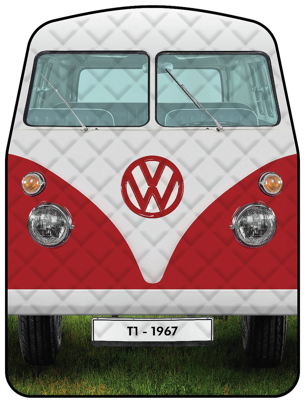 VW Quilted Titan Red Picnic Rug