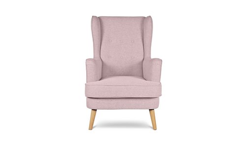 Habitat Callie Fabric Wingback Chair Blush Pink Nepal Ubuy