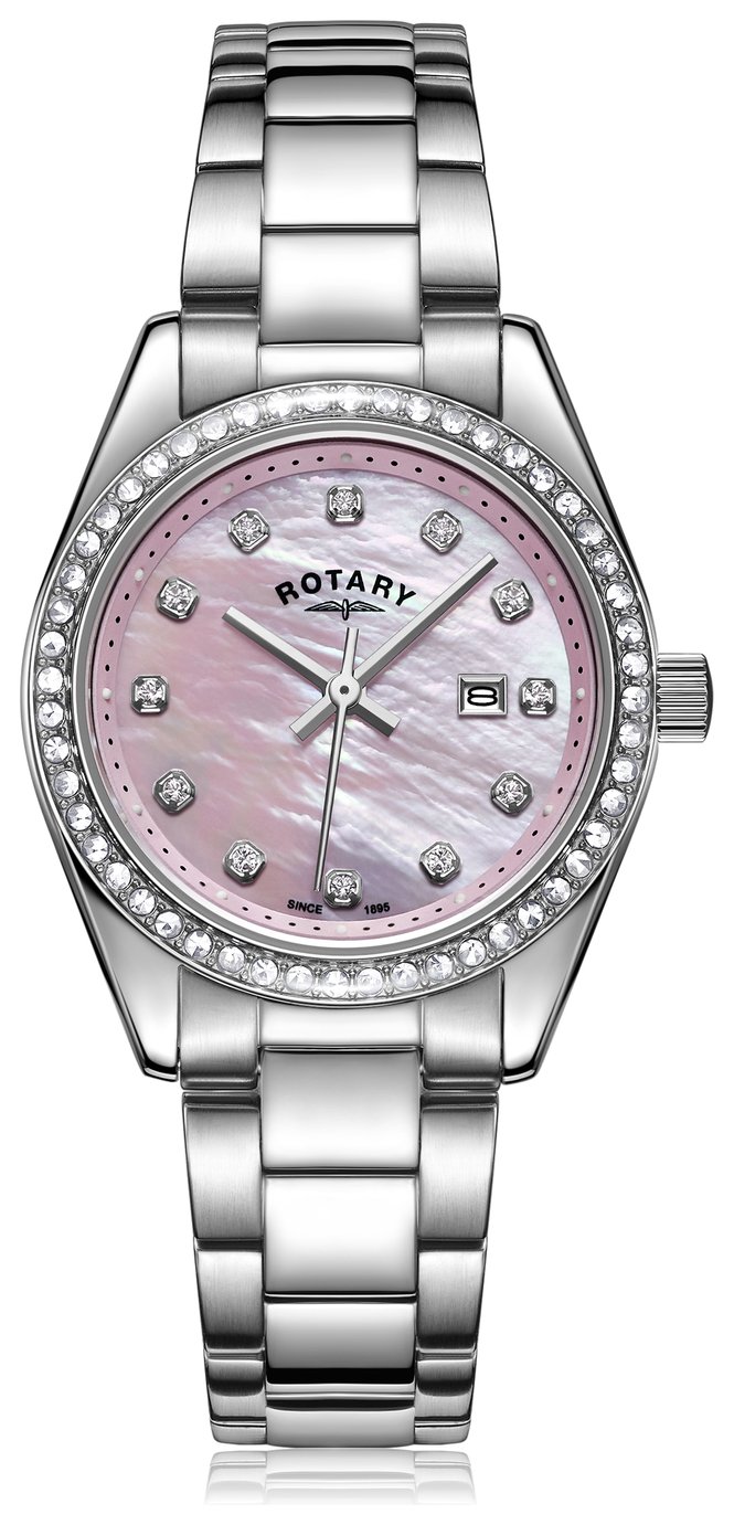 Rotary Ladies Silver Stainless Steel Watch 8841168 Argos Price Tracker pricehistory