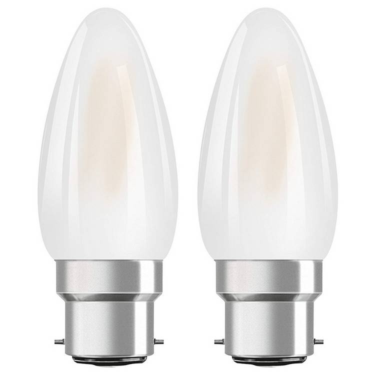 Osram 5W LED BC Dimmable Light Bulb - 2 Pack 0