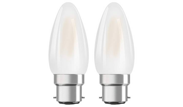 Osram 5W LED Classic BC Candle Bulbs - Twin Pack