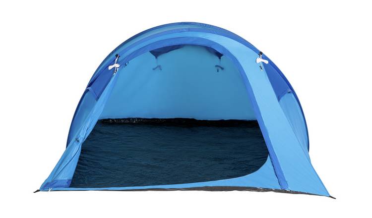 Buy Proaction 4 Man 1 Room Pop Up Camping Tent Blue Tents Argos
