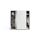 Buy Habitat Holsted XL Mirrored Sliding Wardrobe - White | Wardrobes ...