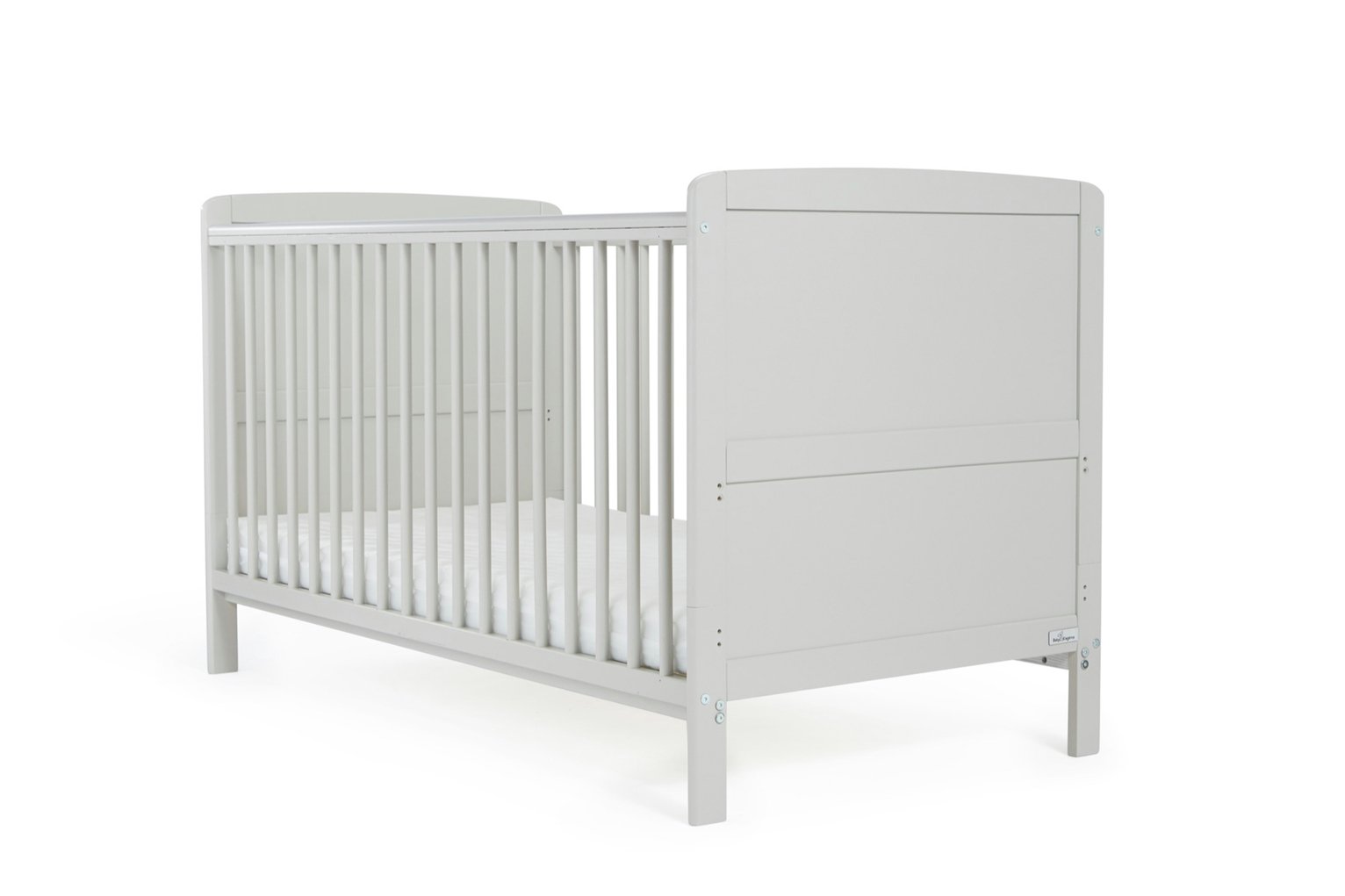 baby elegance travis cot bed with mattress white