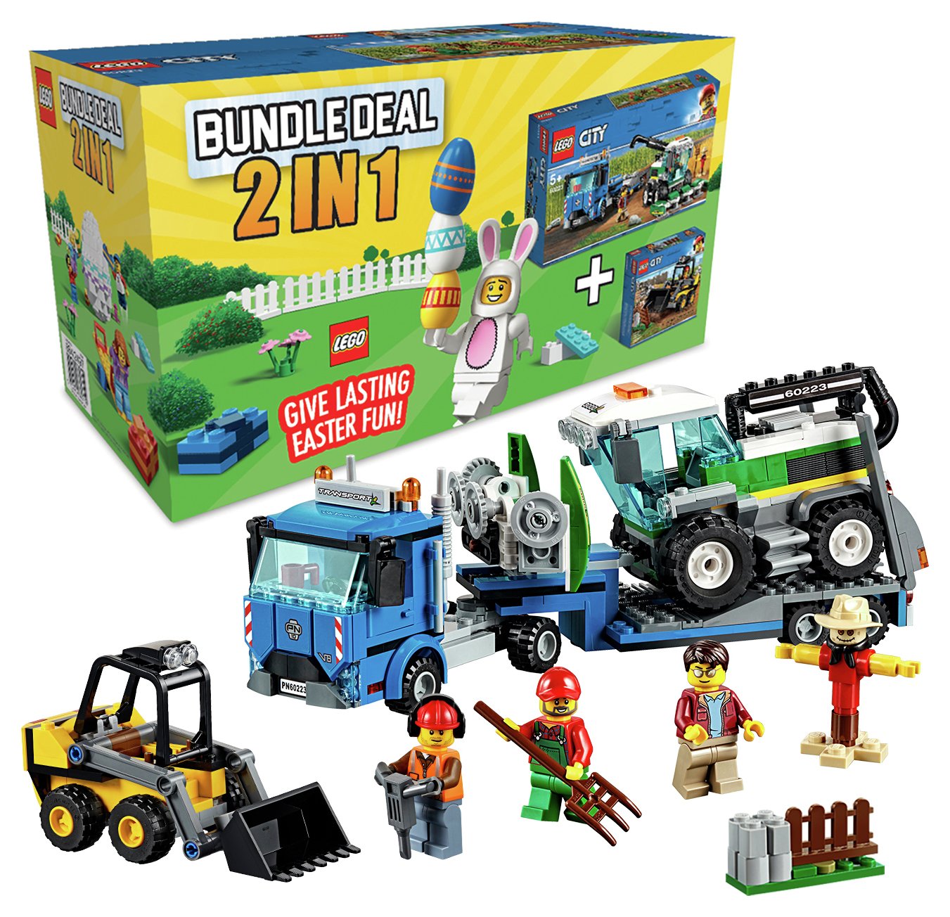 LEGO City Bundle, Harvester Transport and Loader Toy Truck review