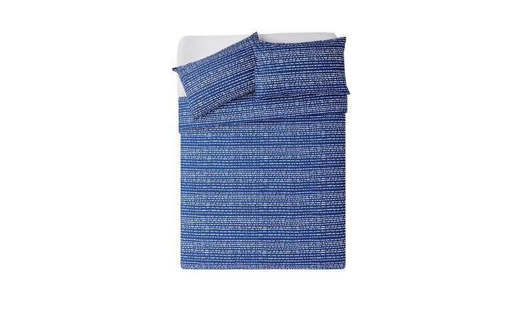 Buy Argos Home Navy Dash Print Bedding Set Duvet Cover Sets