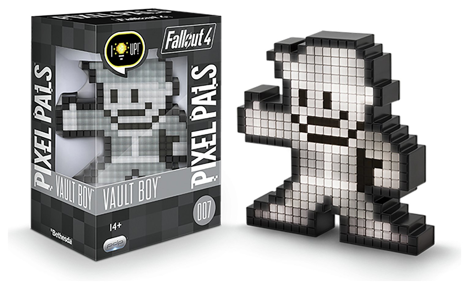 Pixel Pals: Fallout Light-Up Figure -Black & White Vault Boy review