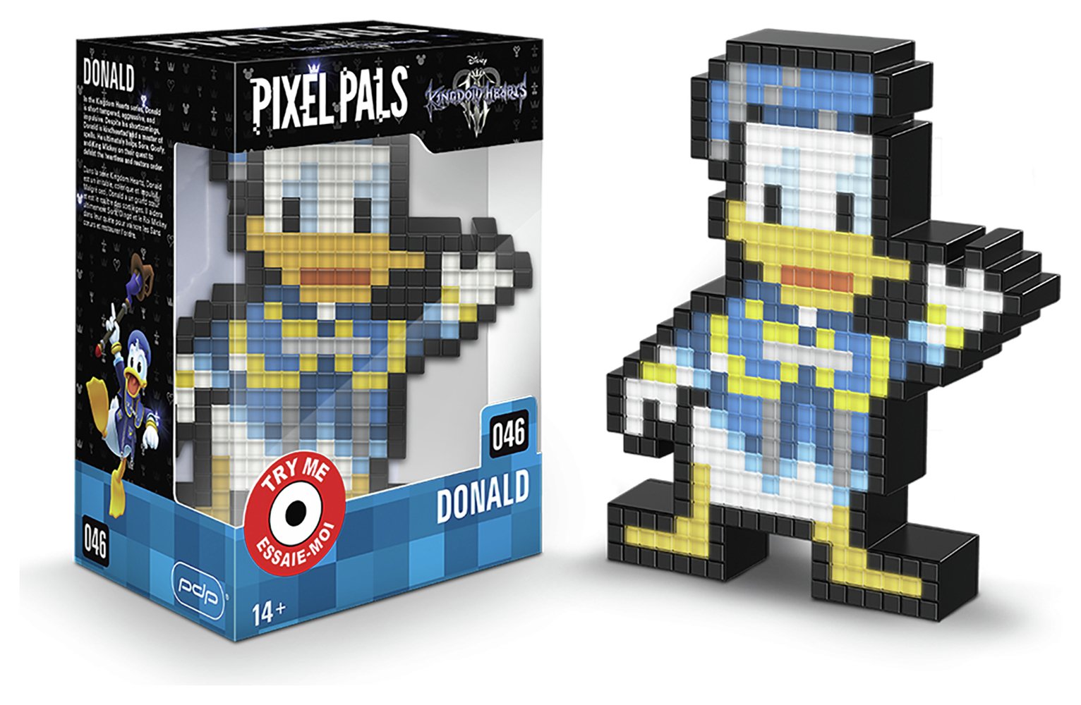 Pixel Pals: Kingdom Hearts Light-Up Figure - Donald Duck