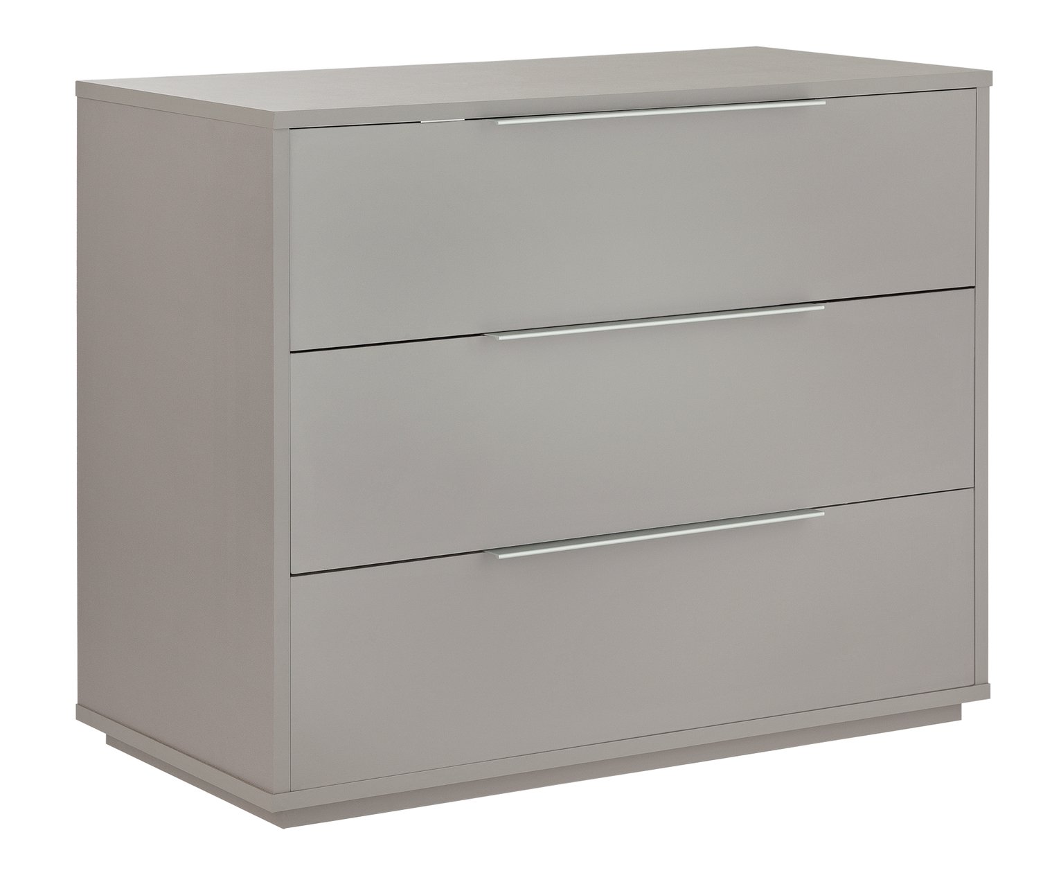 Argos Home Holsted Gloss Bedside & 3 Drawer Chest Set - Grey