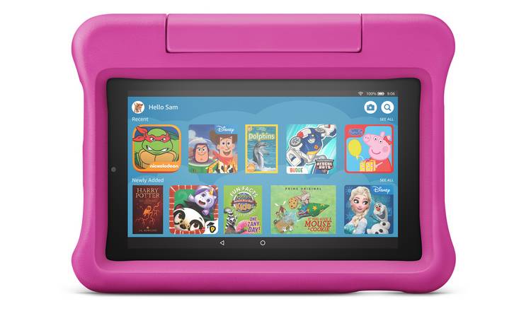 Amazon Fire 7 Kids 7in 16GB Tablet & Kid-Proof Case - Pink