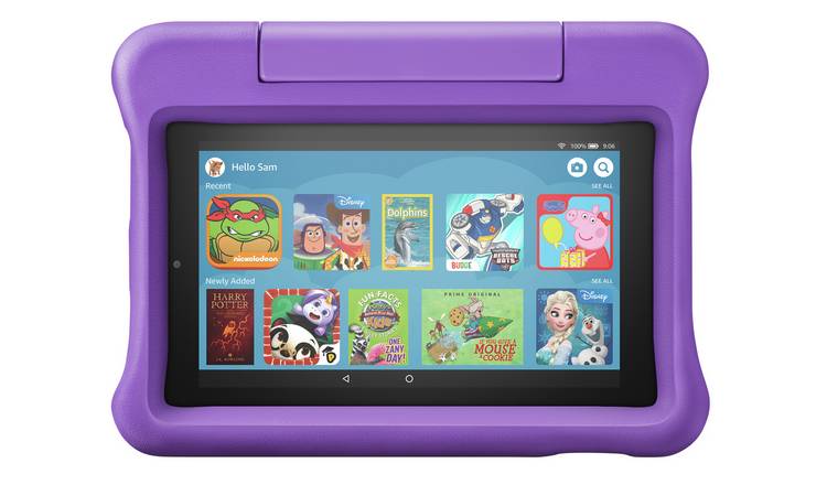 Amazon Fire 7 Kids 7in 16GB Tablet & Kid-Proof Case - Purple