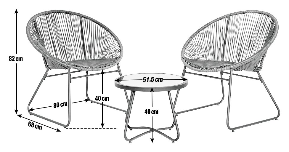 Argos Home Rattan String Bistro Set Reviews