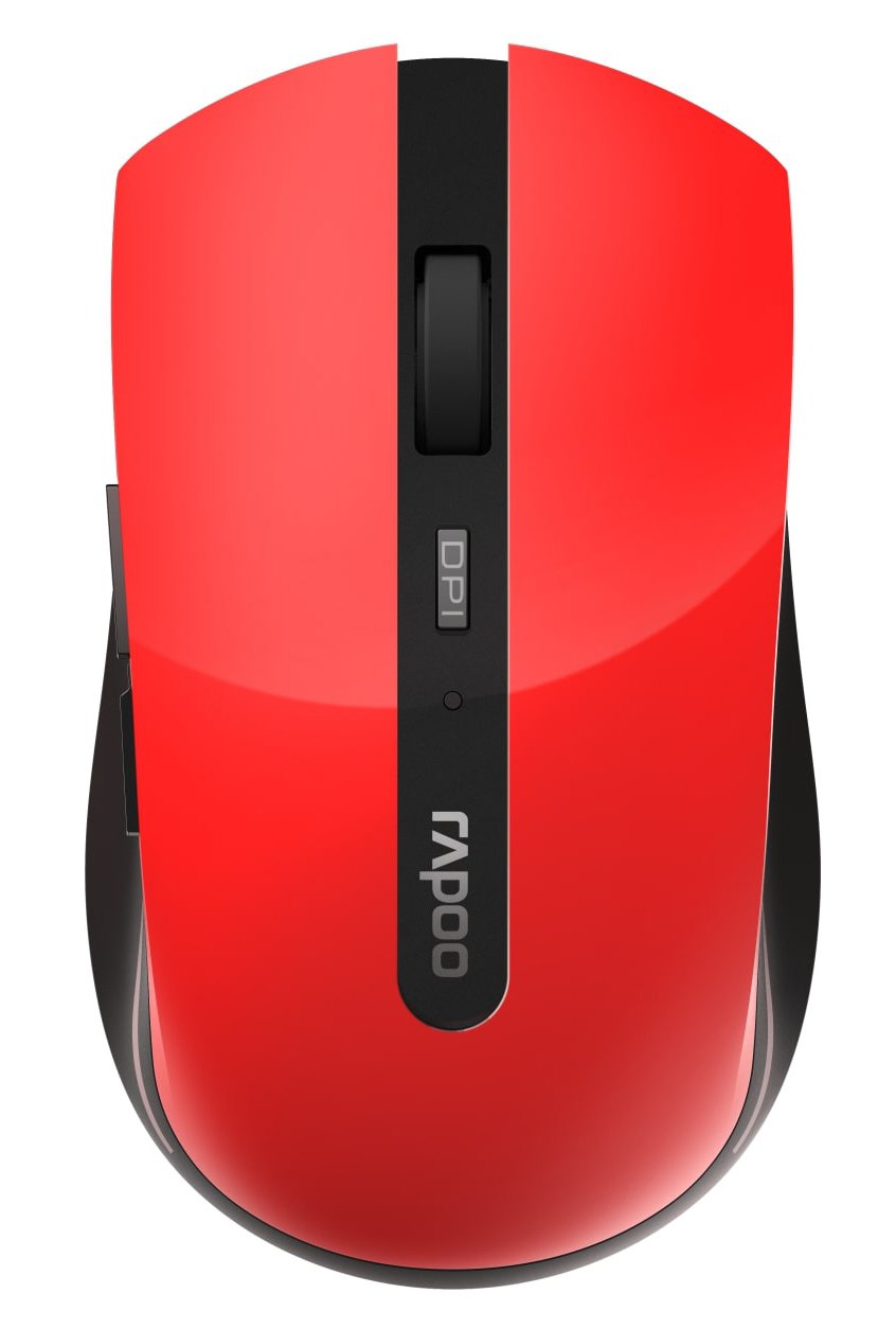 Rapoo 7200M Multi-Mode Wireless Mouse - Red