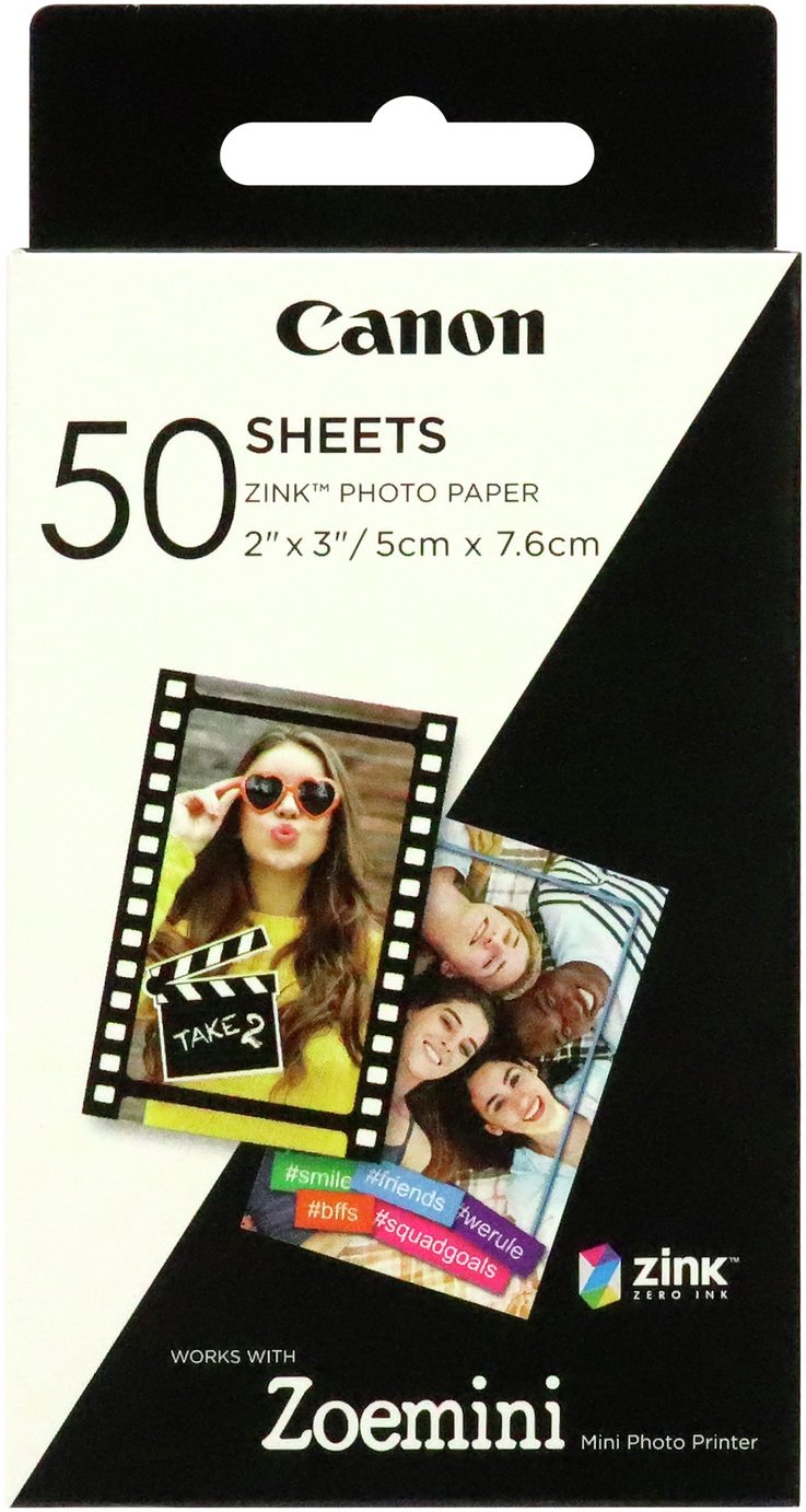 Canon Zoemini Zink Photo Paper - 50 Sheets