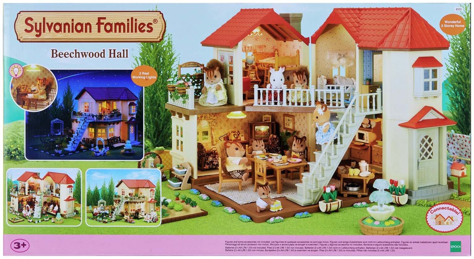 argos sylvanian families beechwood hall