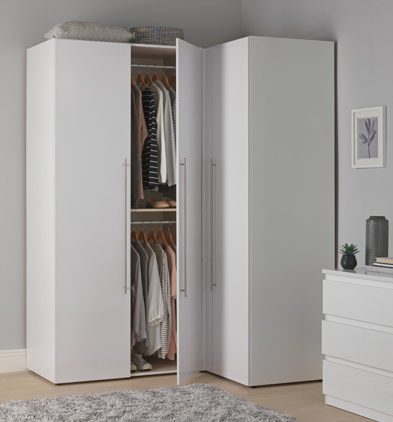 Argos Home Atlas White Gloss Corner Unit Review