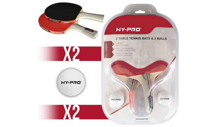 Buy HyPro 2 Bats and 2 Balls Table Tennis Set Table tennis bats Argos