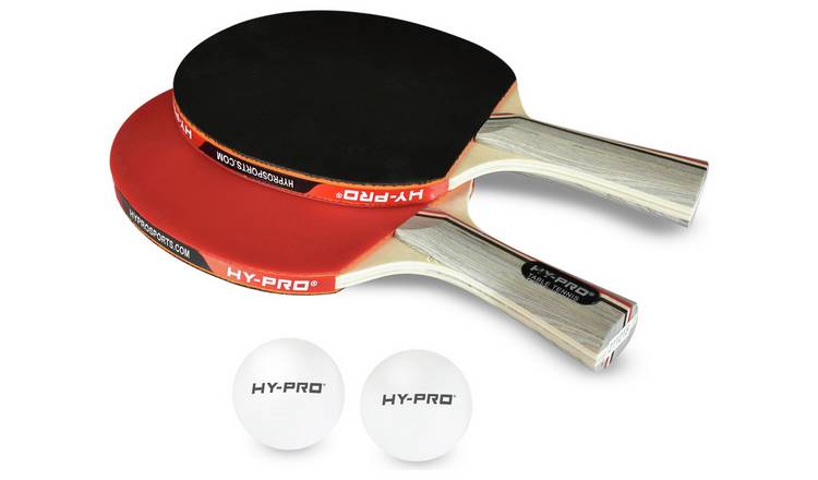 Hy-Pro Portable Table Tennis Ping Pong Set Retractable Net 2 x Bats & 2 x  Balls