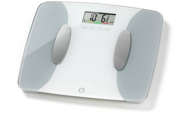 Weight watchers bmi electonic bathroom scales Weightwatchers Body Fat Precision Bathroom Scale Silver 