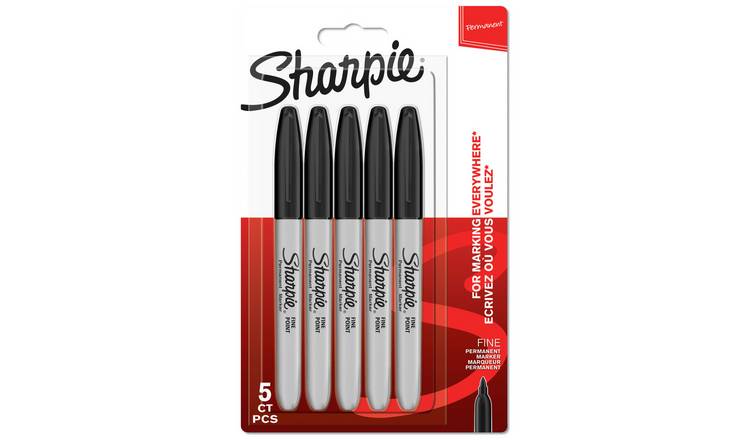  Sharpie Permanent Markers, Fine Point, Red, 12 Count : Office  Products